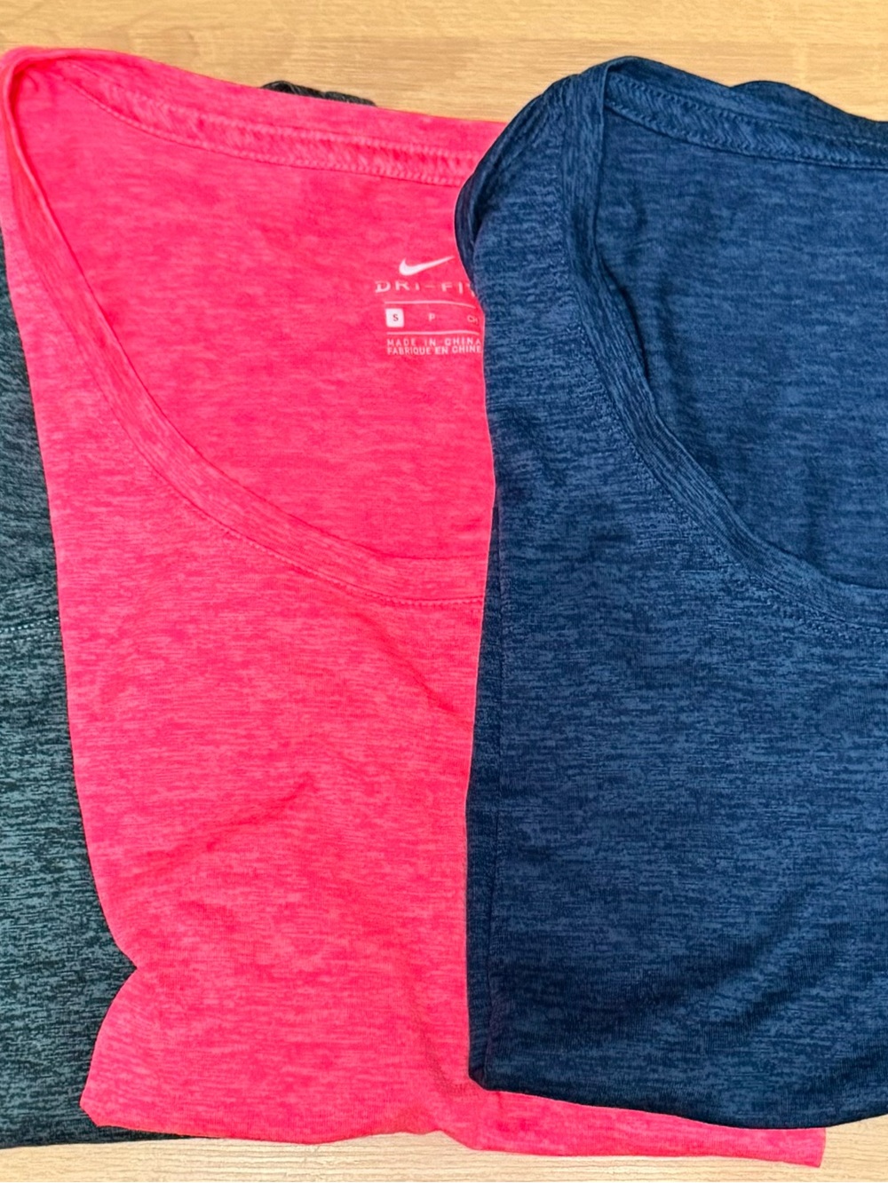 Nike Dri-FIT Heathered Scoop Neck T-Shirt Bundle - Lot of 3